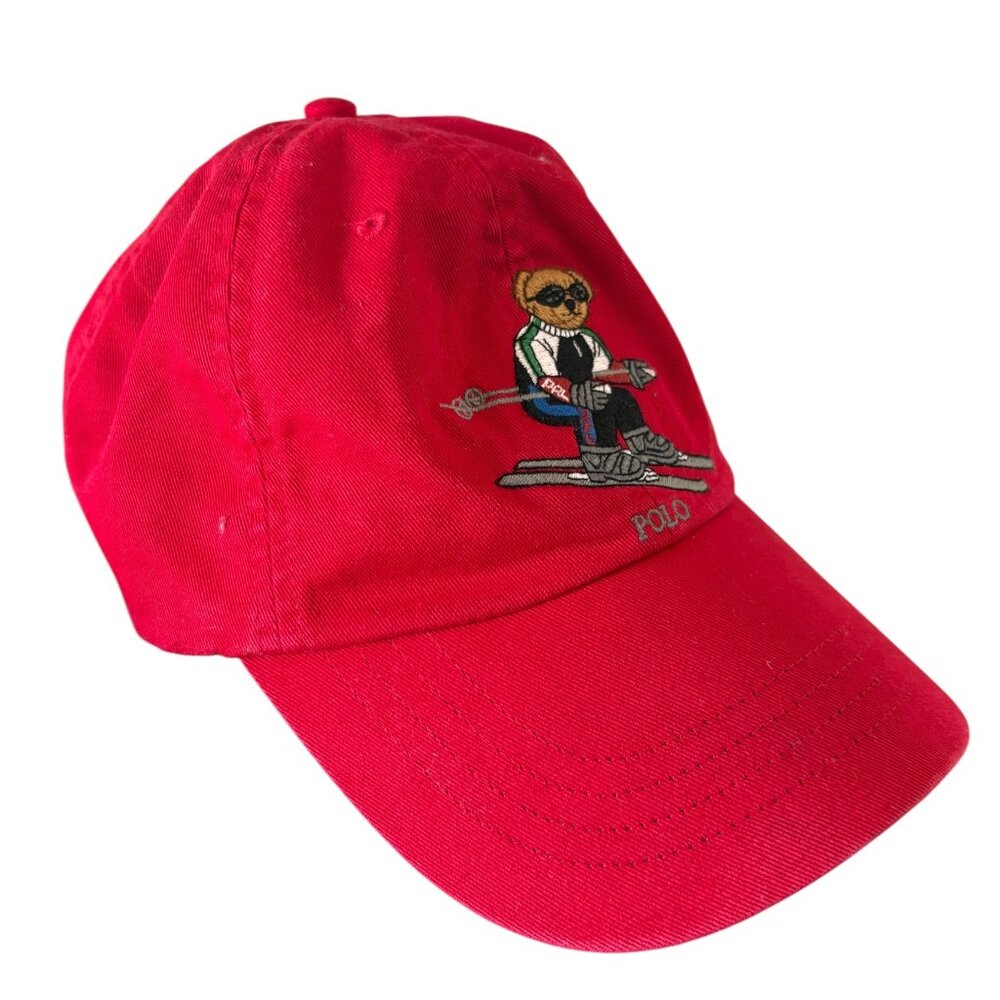 Polo by Ralph Lauren Red Ski Bear Cap